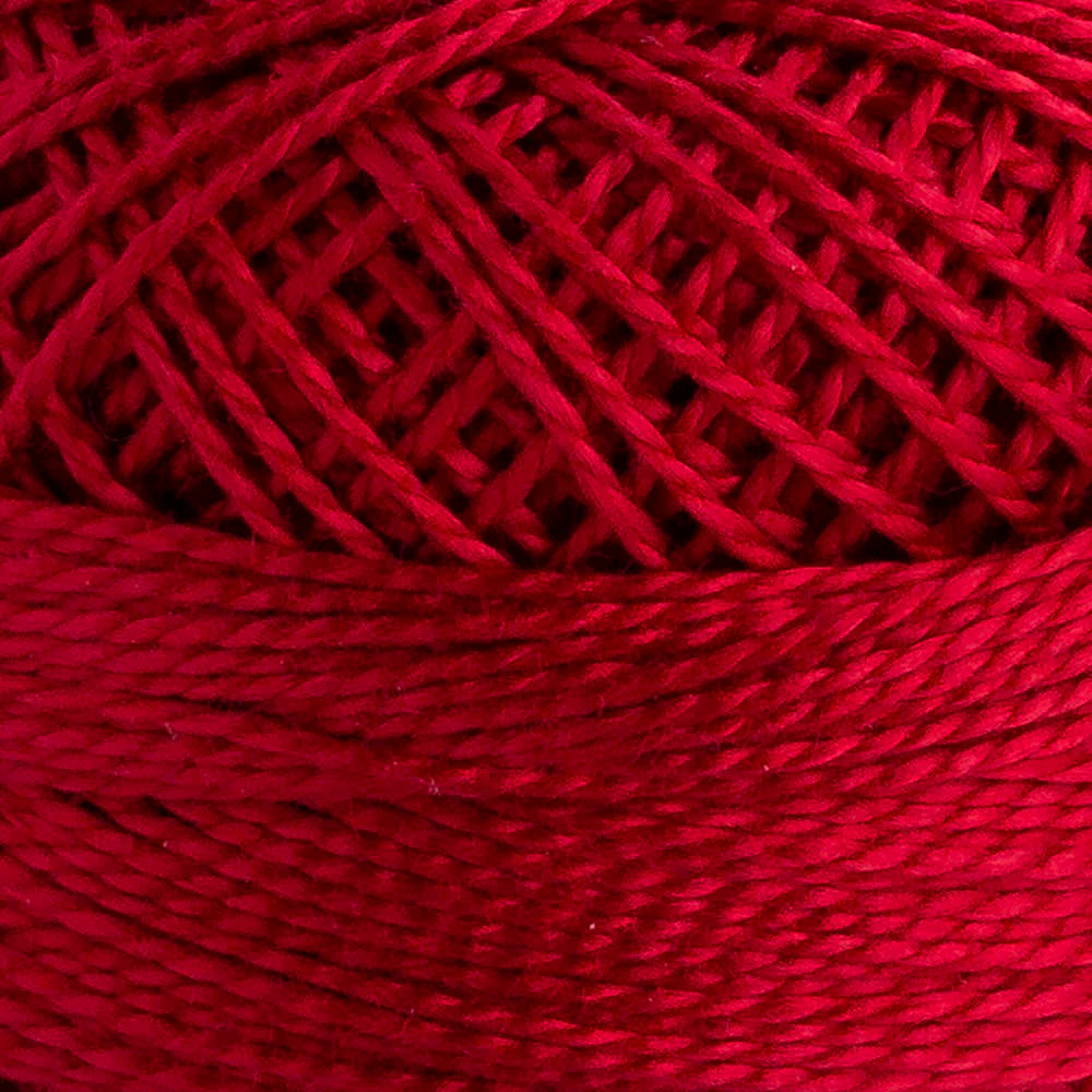 Domino Cotton Perle Size 8 Embroidery Thread (8 g), Red - 4598008-01005 - Image 3