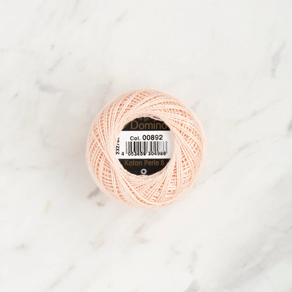 Domino Cotton Perle Size 8 Embroidery Thread (8 g), Tan - 4598008-00892 - Image 2