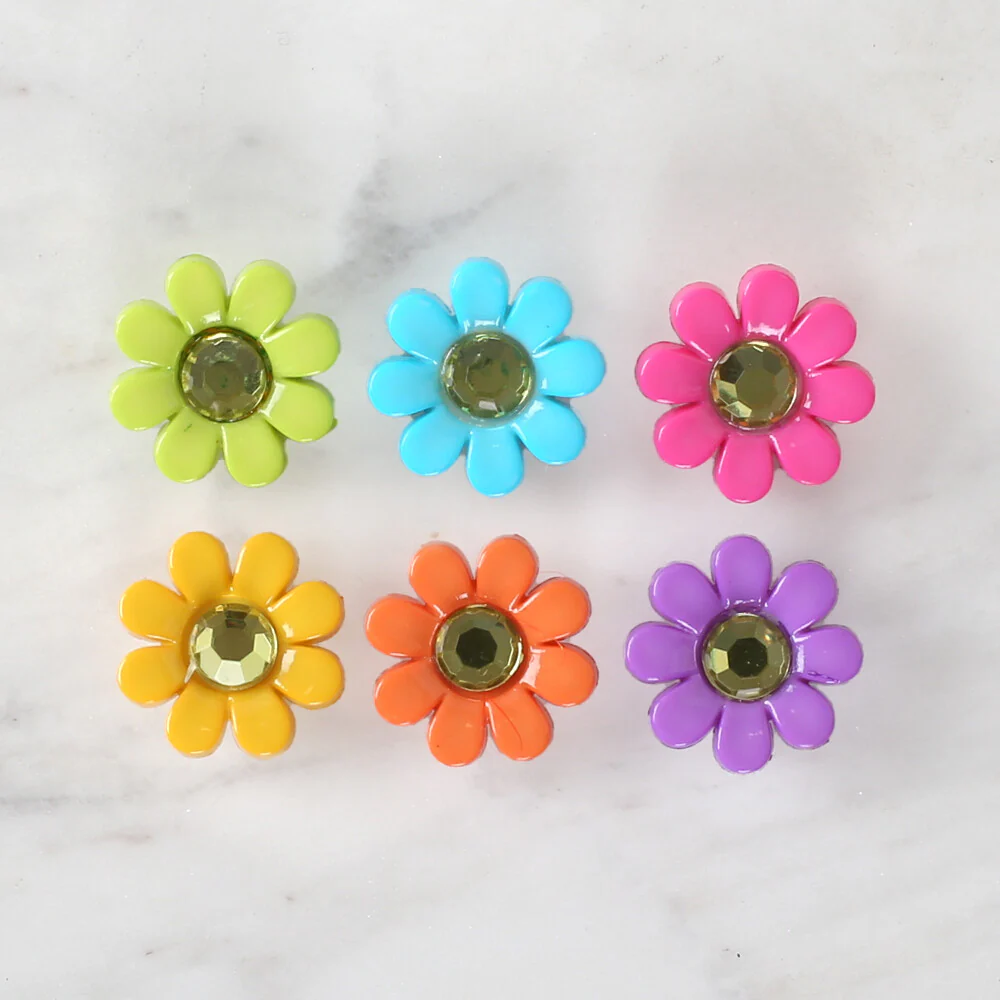 Dress It Up Creative Button Assortment, Delightful Daisies - 7813 - Image 2