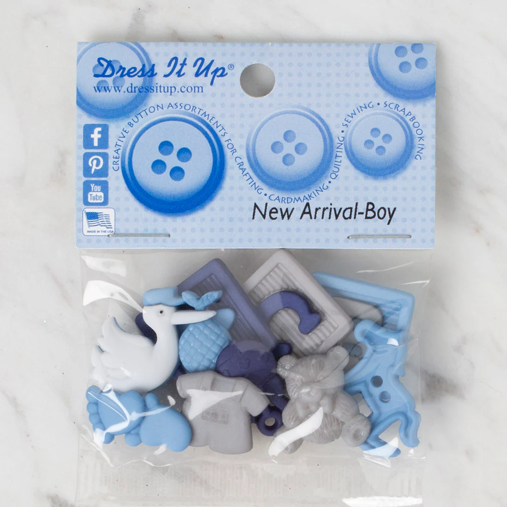 Dress It Up Creative Button Assortment, Infants - 4749