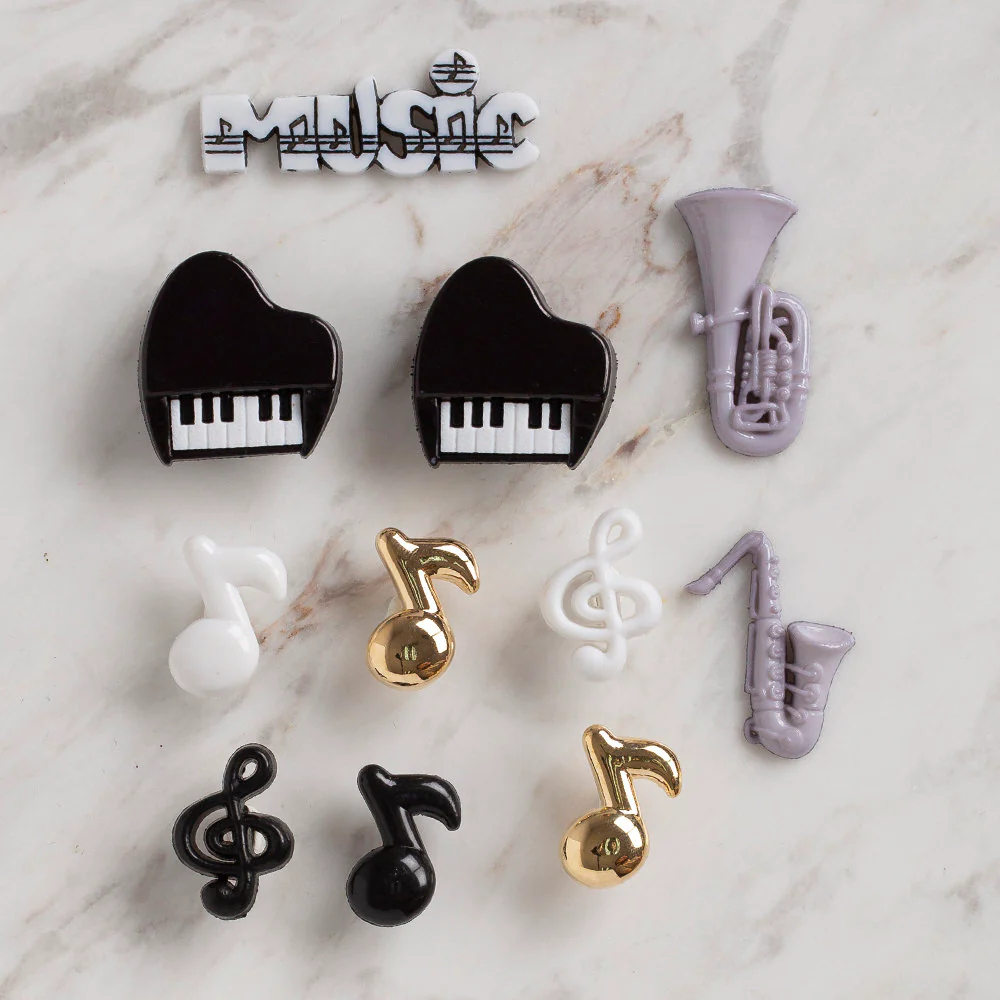 Dress It Up Creative Button Assortment, Music - 340 - Image 2