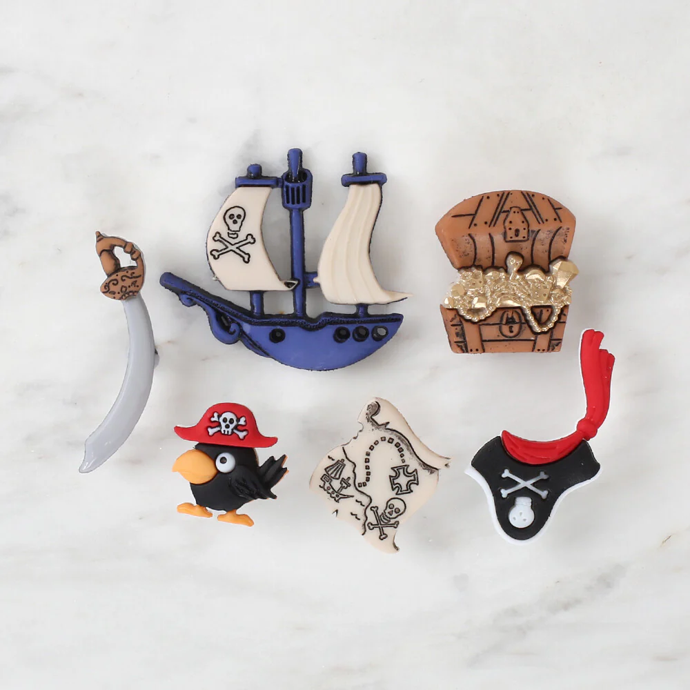 Dress It Up Creative Button Assortment, Pirates - 4045 - Image 2