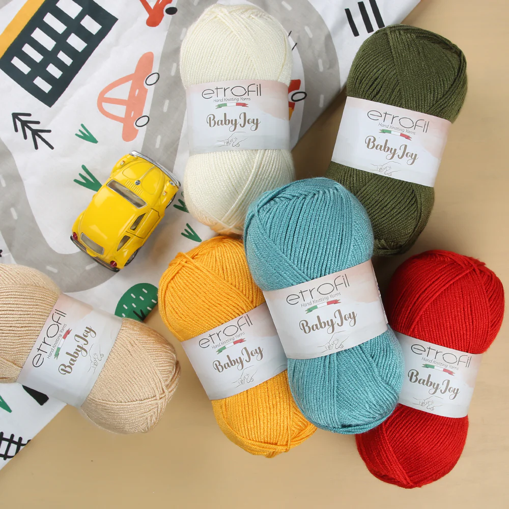 Etrofil Baby Joy Knitting Yarn, Orange - 80200 - Image 3