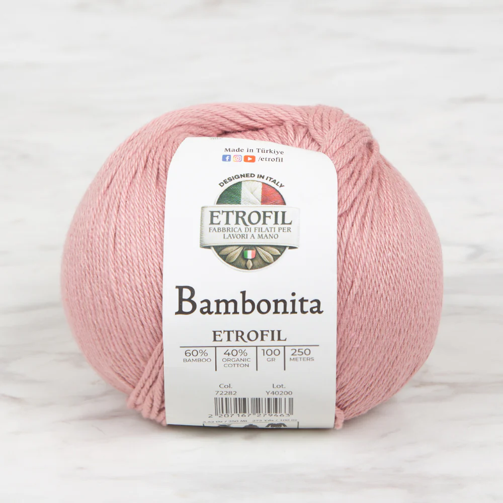 Etrofil Bambonita Hand Knitting Yarn ,Salmon 72282