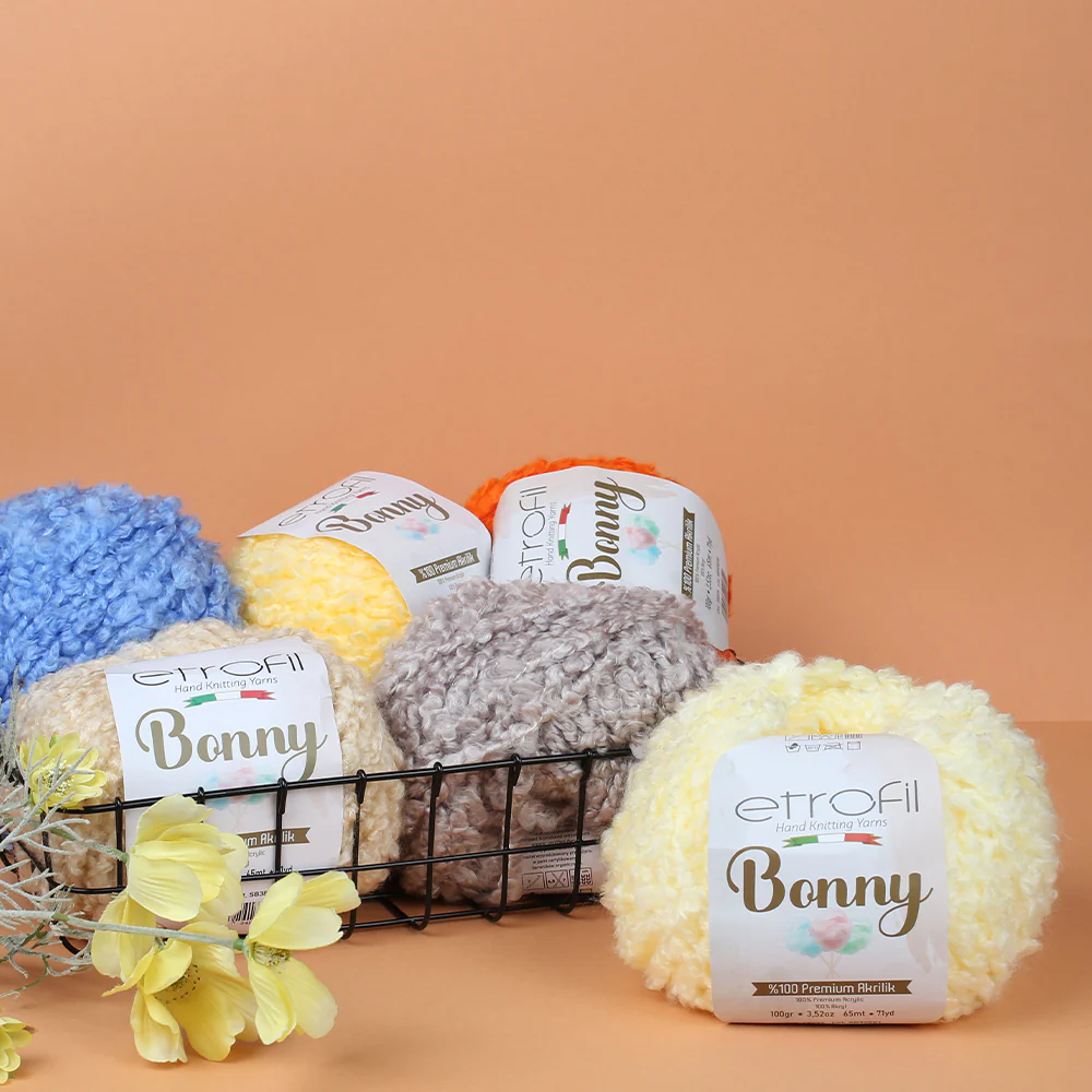 Etrofil Bonny Hand Knitting Yarn, Cream - 71057 - Image 4