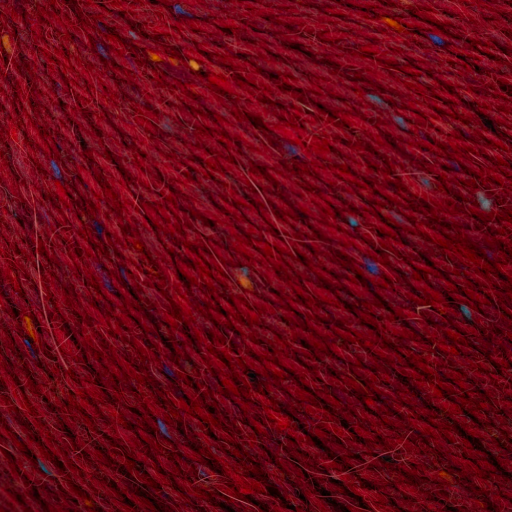 Etrofil Felted Tweed Hand Knitting Yarn , Red - 73368 - Image 2