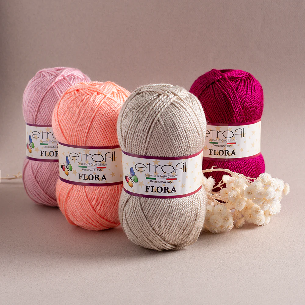 Etrofil Flora Knitting Yarn, Brown -77044 - Image 3