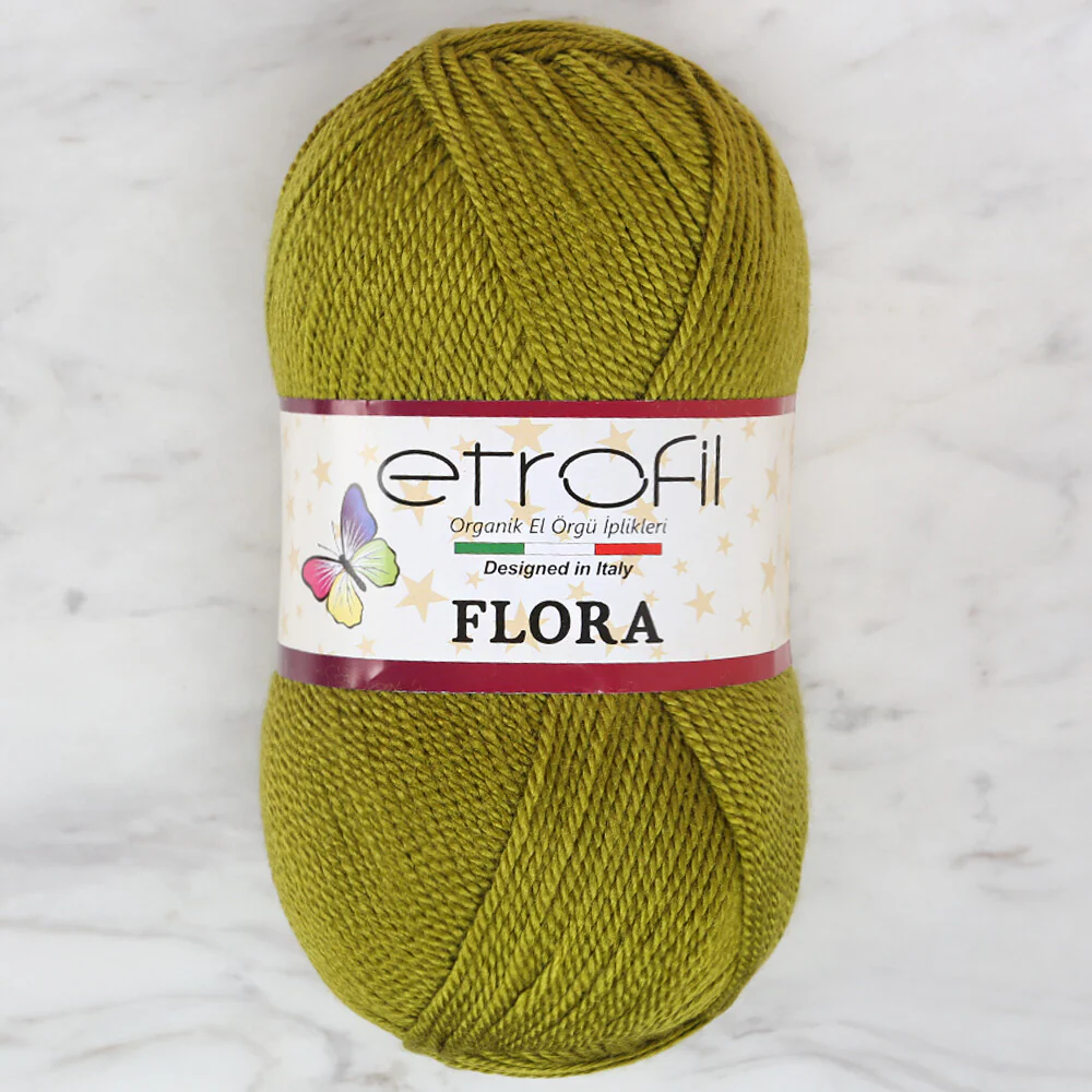 Etrofil Flora Knitting Yarn, Green - 70490