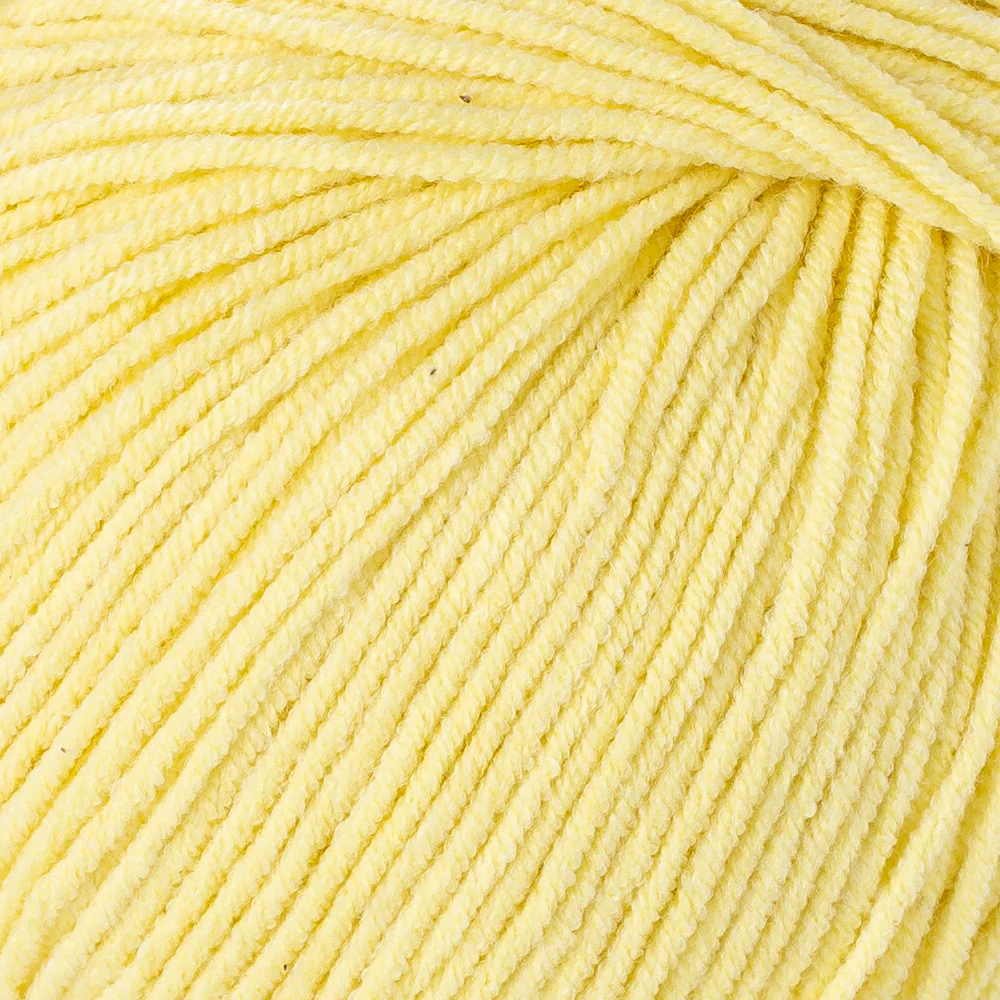 Etrofil Jeans Knitting Yarn, Light Yellow - 007 - Image 2