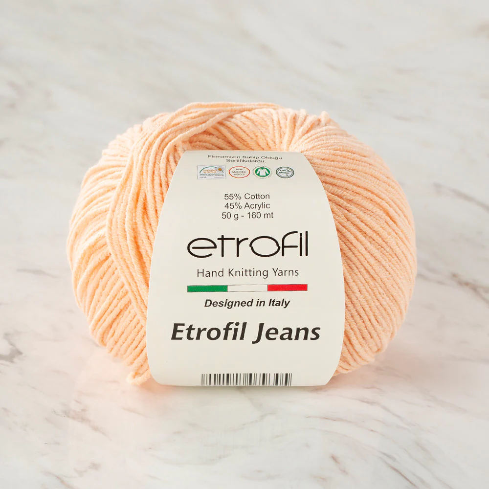 Etrofil Jeans Knitting Yarn, Salmon - 032