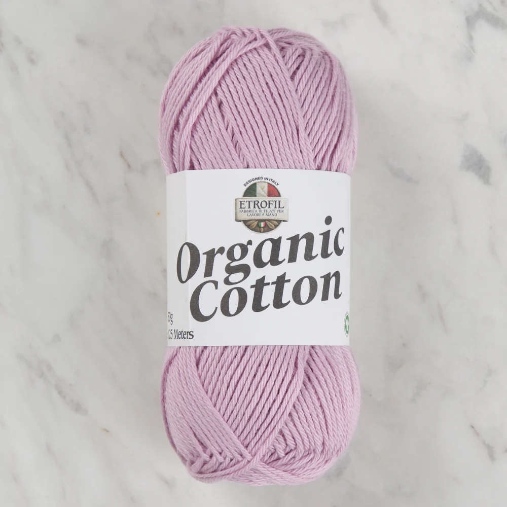 Etrofil Organic Cotton Hand Knitting Yarn - 76148 , Lilac