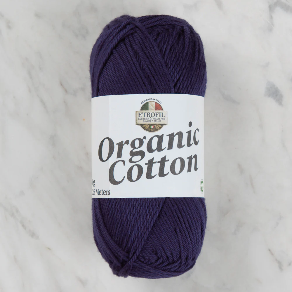 Etrofil Organic Cotton Hand Knitting Yarn - 76153 , Navy Blue