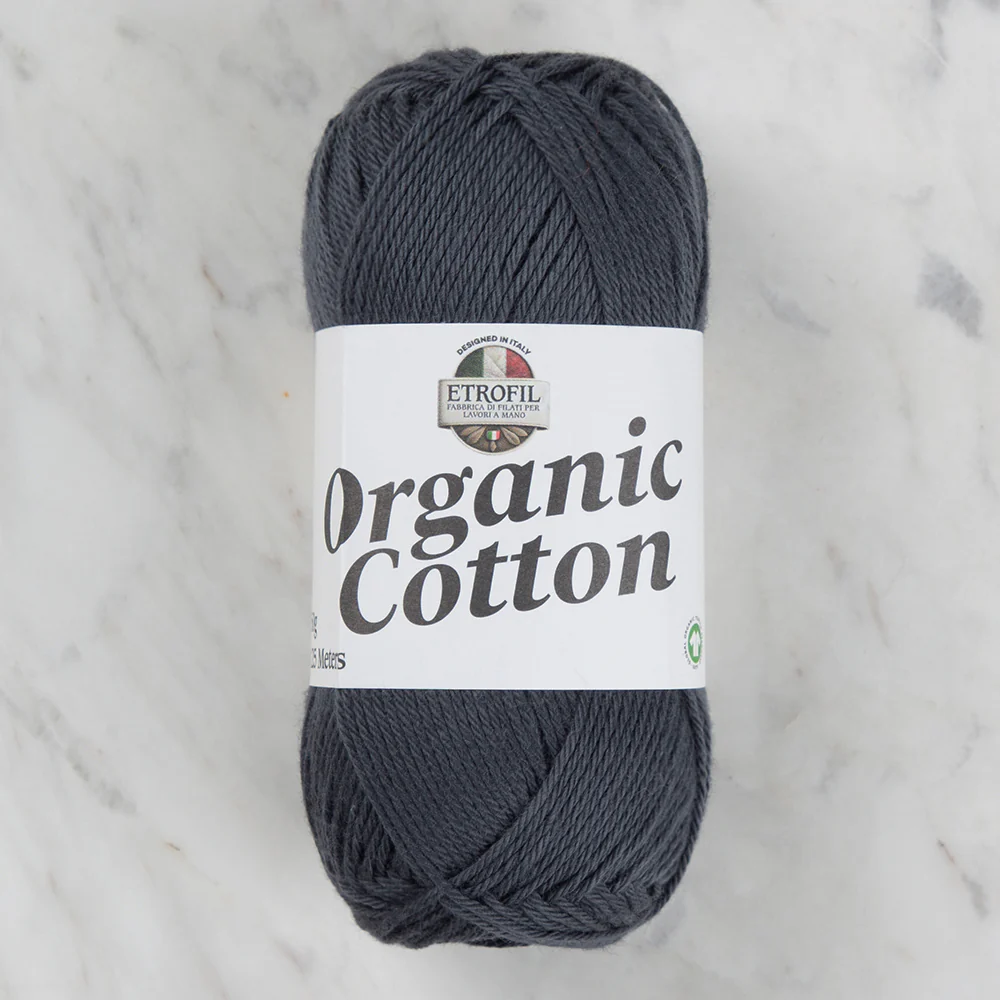 Etrofil Organic Cotton Hand Knitting Yarn - 79216 , Gray