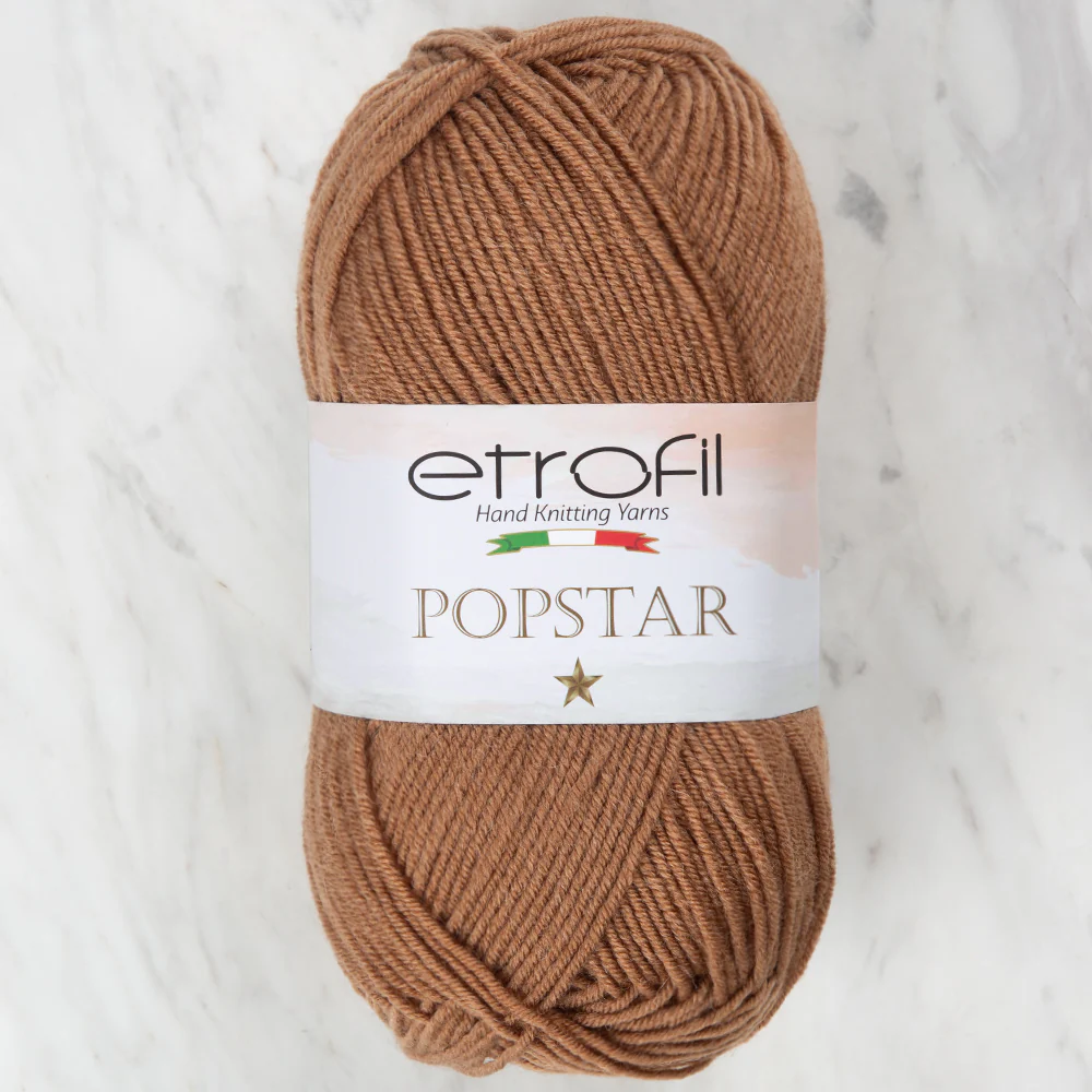 Etrofil Popstar Yarn, Brown - 77179
