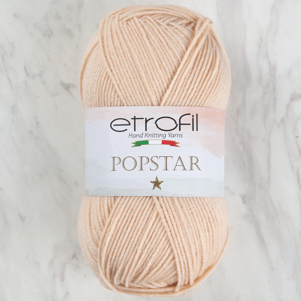 Etrofil Popstar Yarn,Light Beige - 77178