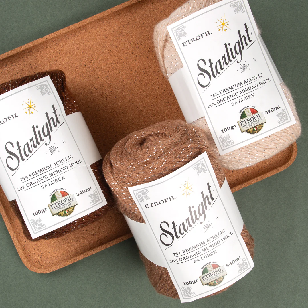Etrofil Starlight Hand Knitting Yarn , Black - 70978 - Image 3