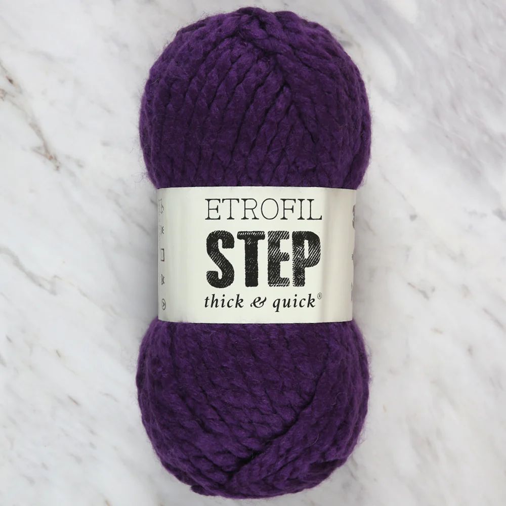 Etrofil Step Hand Knitting Yarn,Purple - 70662