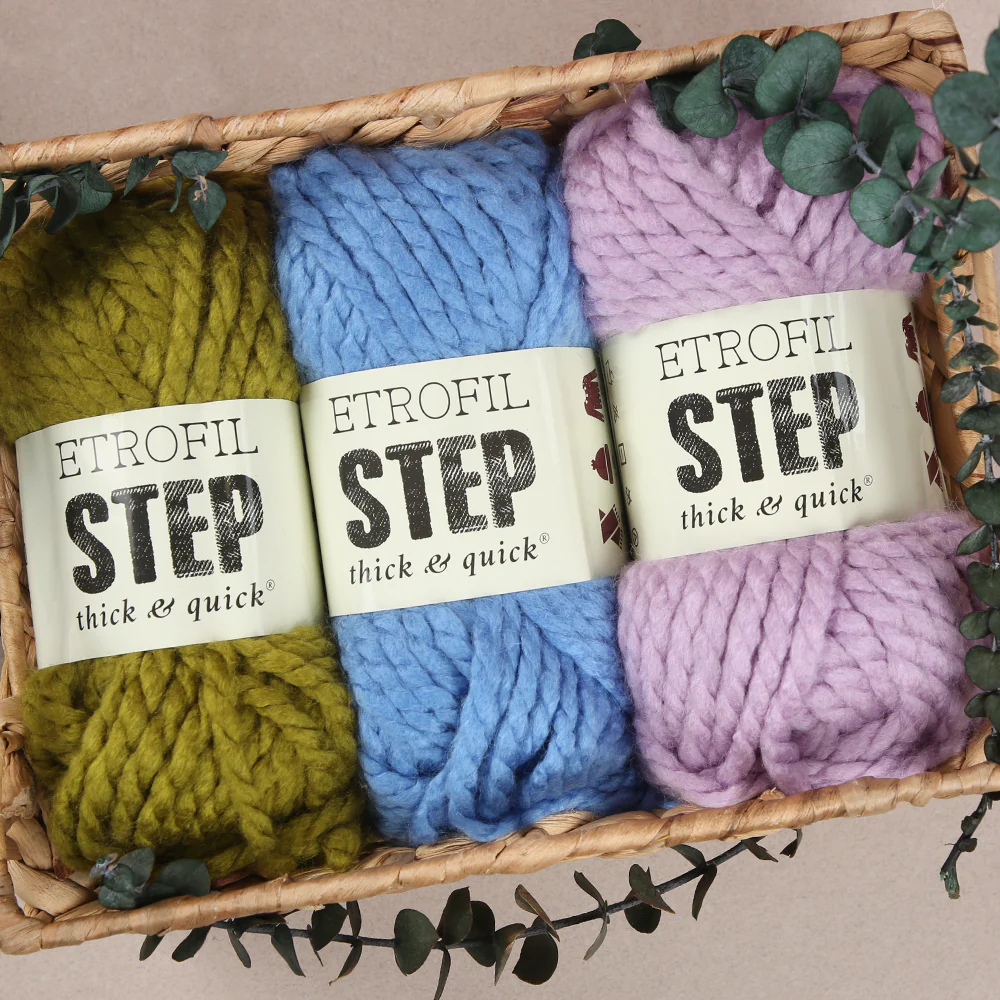 Etrofil Step Hand Knitting Yarn,Red - 73176 - Image 4