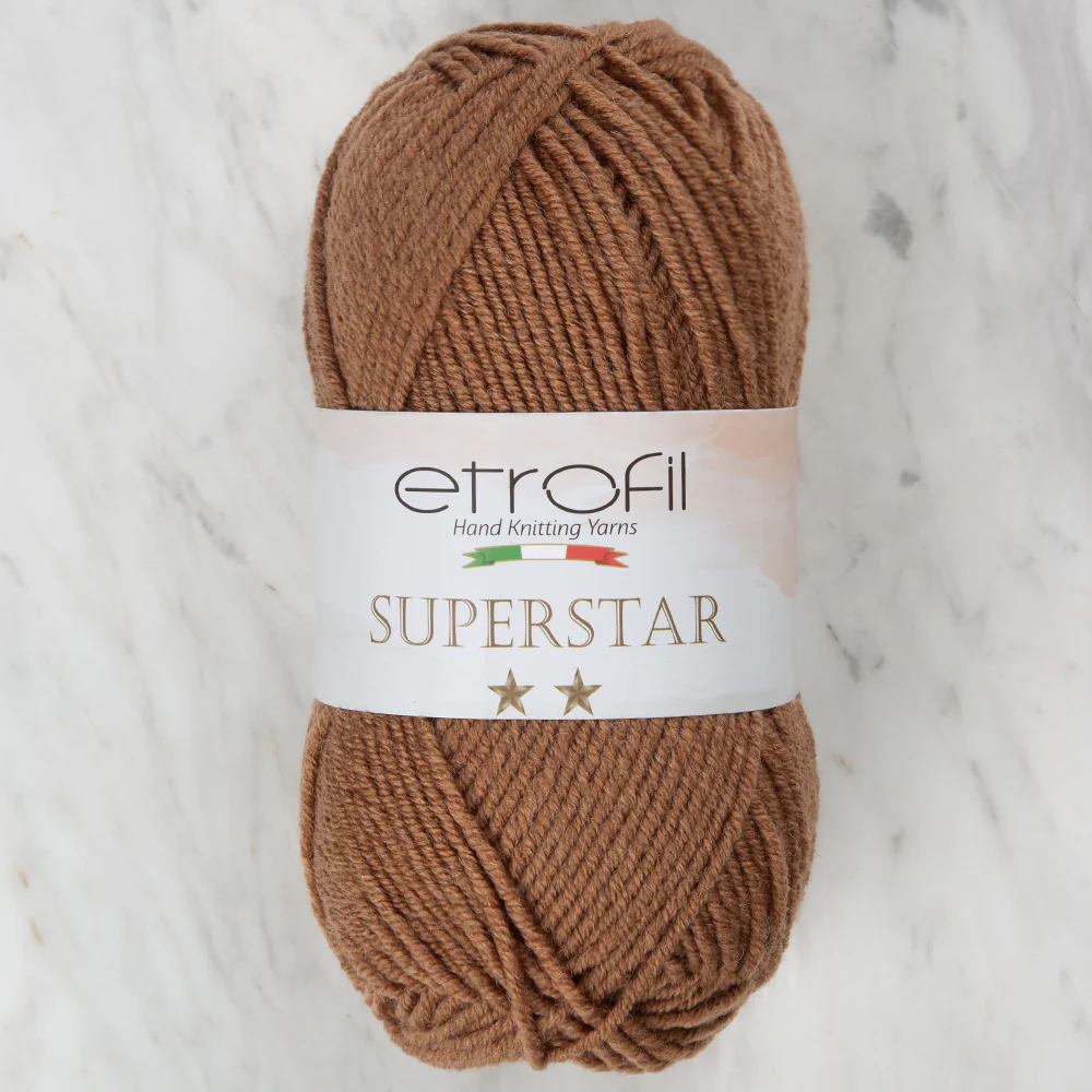 Etrofil Süperstar Yarn, Brown - 77179