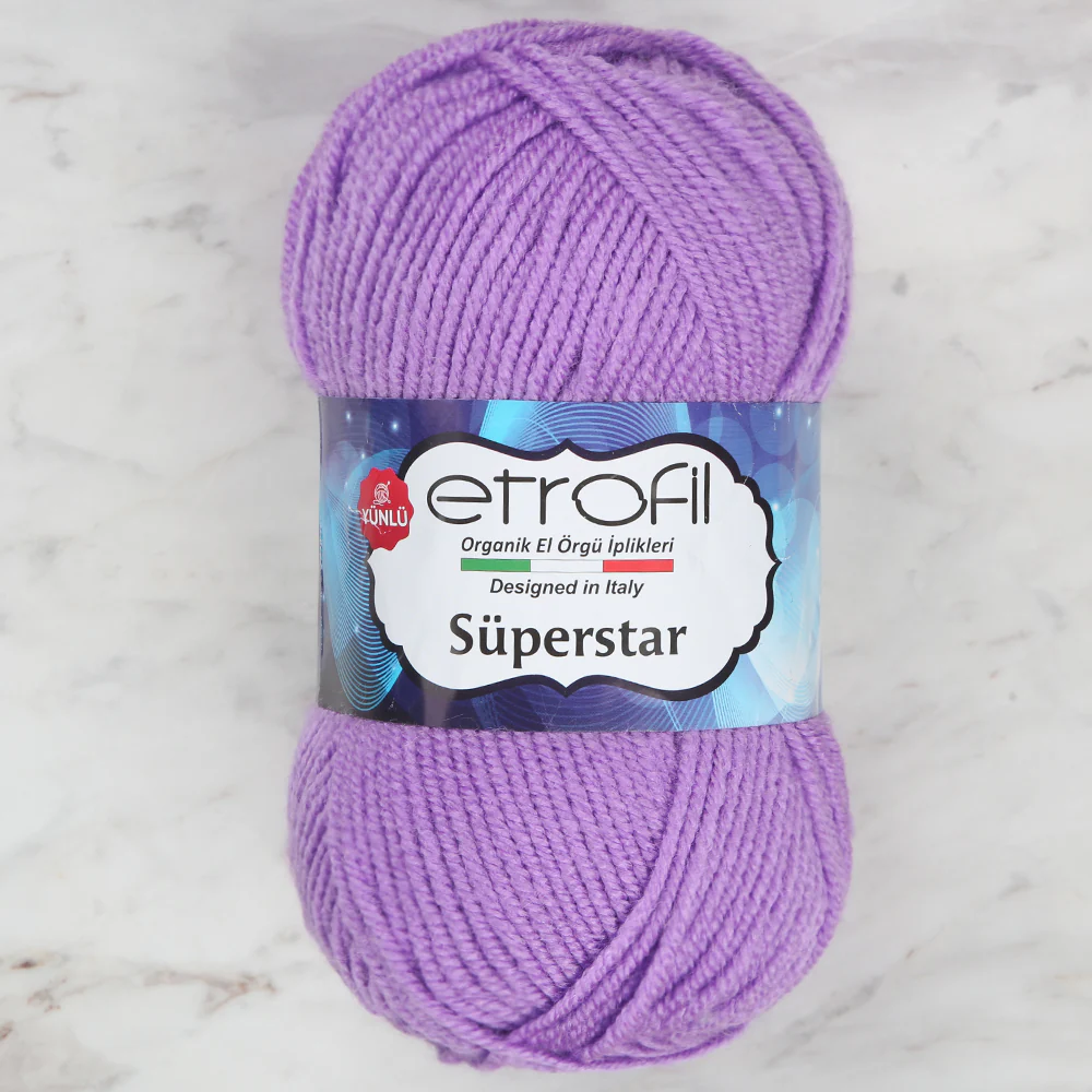 Etrofil Süperstar Yarn,Lilac - 77076