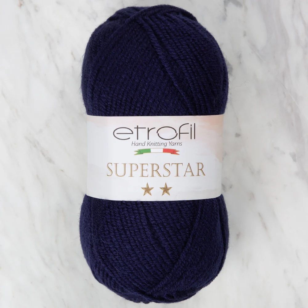 Etrofil Süperstar Yarn, Navy Blue - 75318