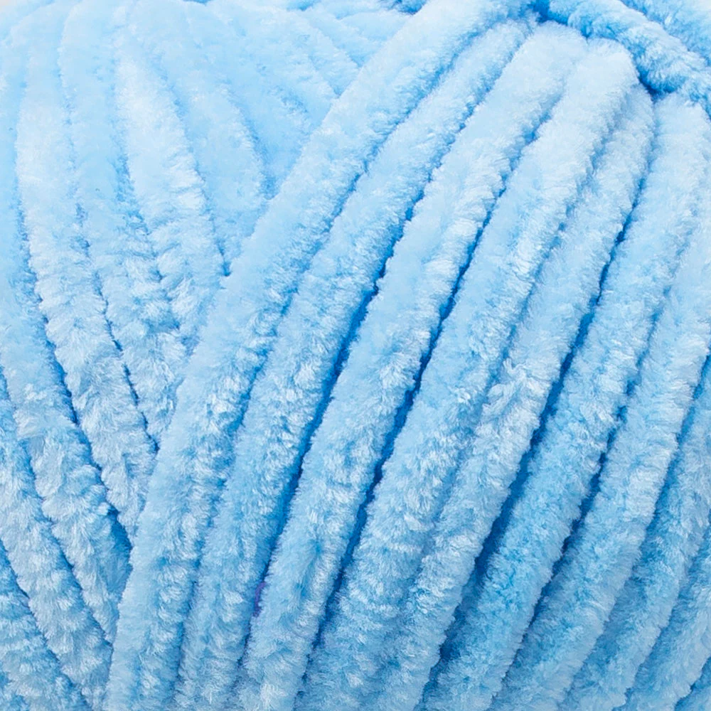 Etrofil Yonca Chenille Yarn, Bead Blue - 70518 - Image 2