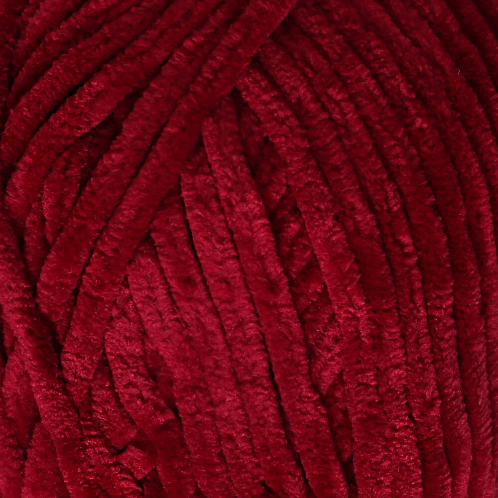 Etrofil Yonca Chenille Yarn, Plum - 70344 - Image 2