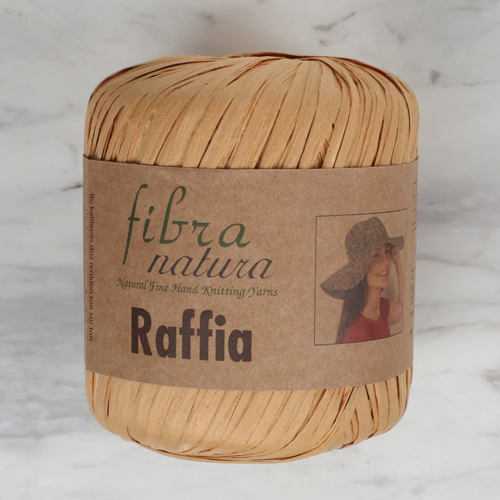 Fibra Natura 40 g Raffia Paper Yarn, Beige - 116-22