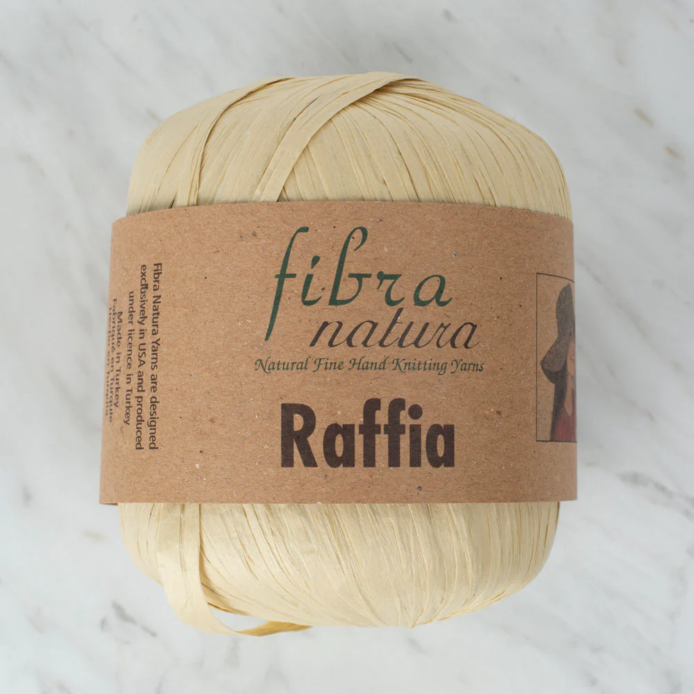 Fibra Natura 40g Raffia Paper Yarn, Beige- 116-02