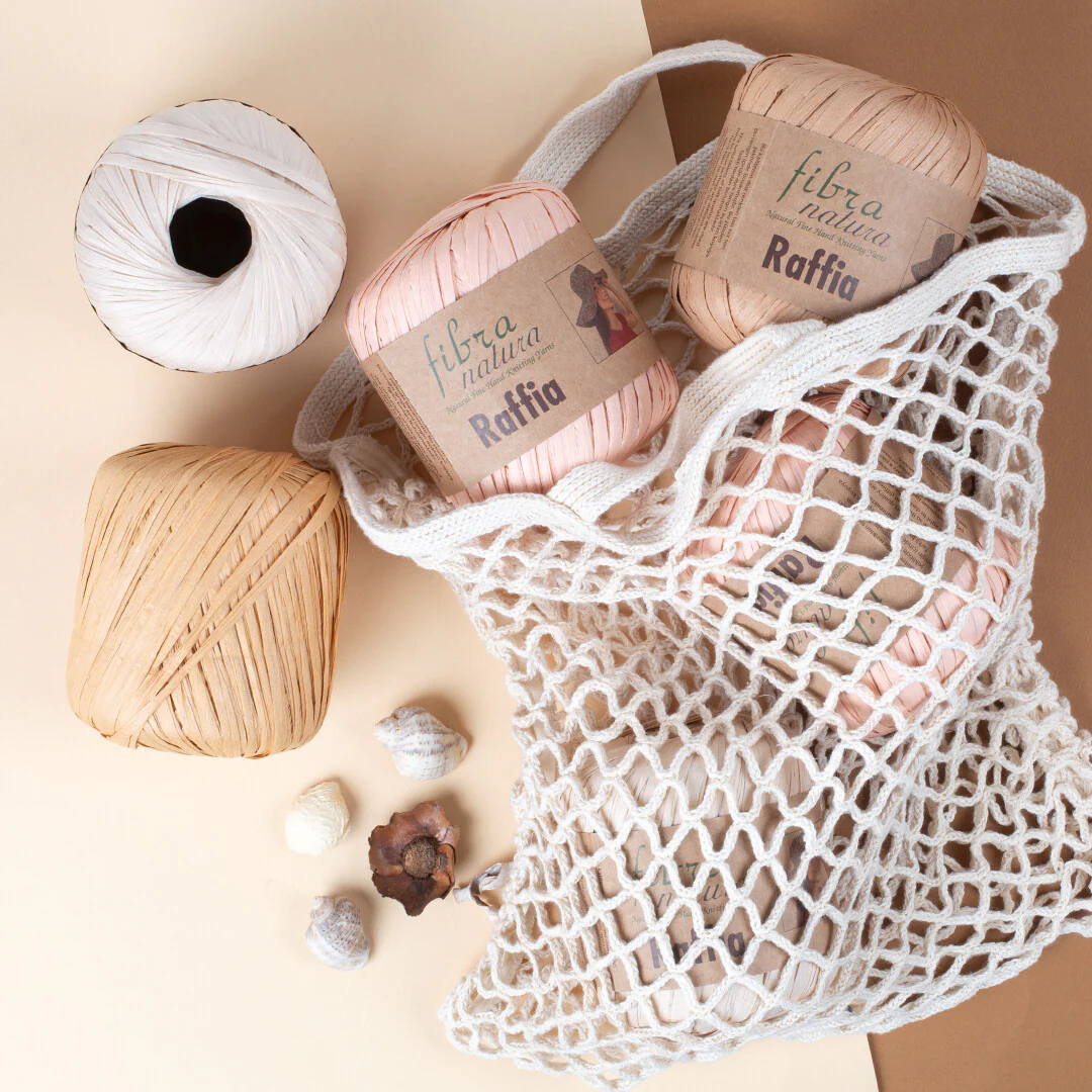 Fibra Natura 40g Raffia Paper Yarn, Beige- 116-02 - Image 3