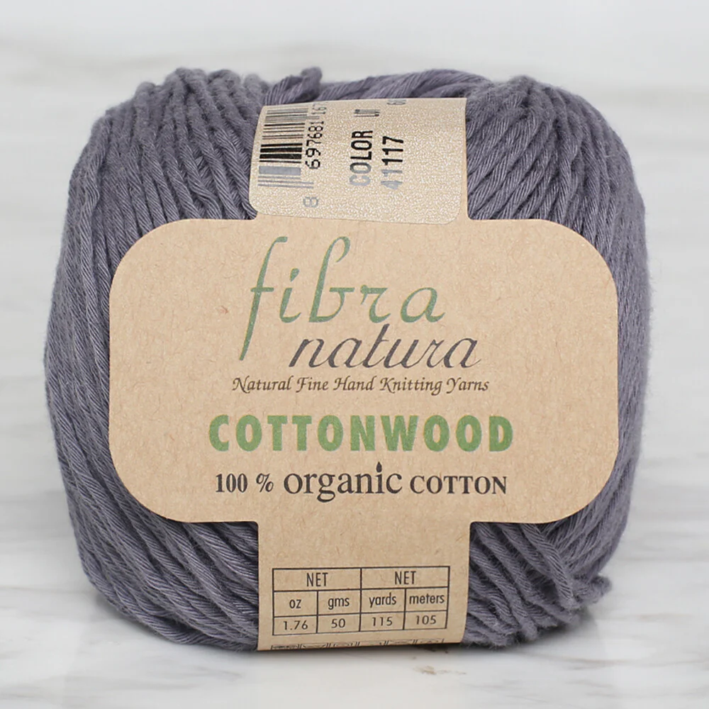 Fibra Natura Cottonwood Yarn, Dark Grey - 41117