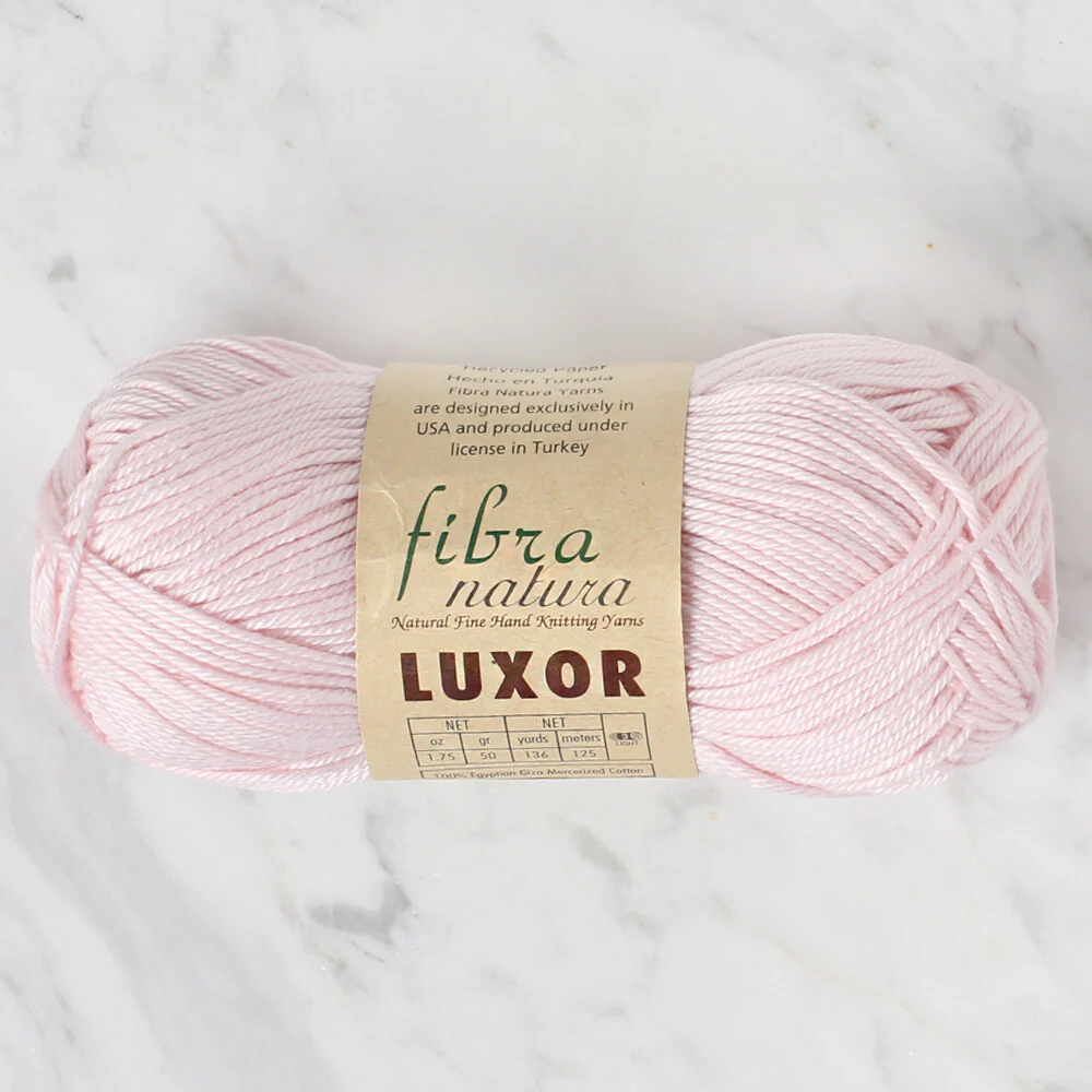Fibra Natura Luxor Knitting Yarn, Light Pink- 105 - 04