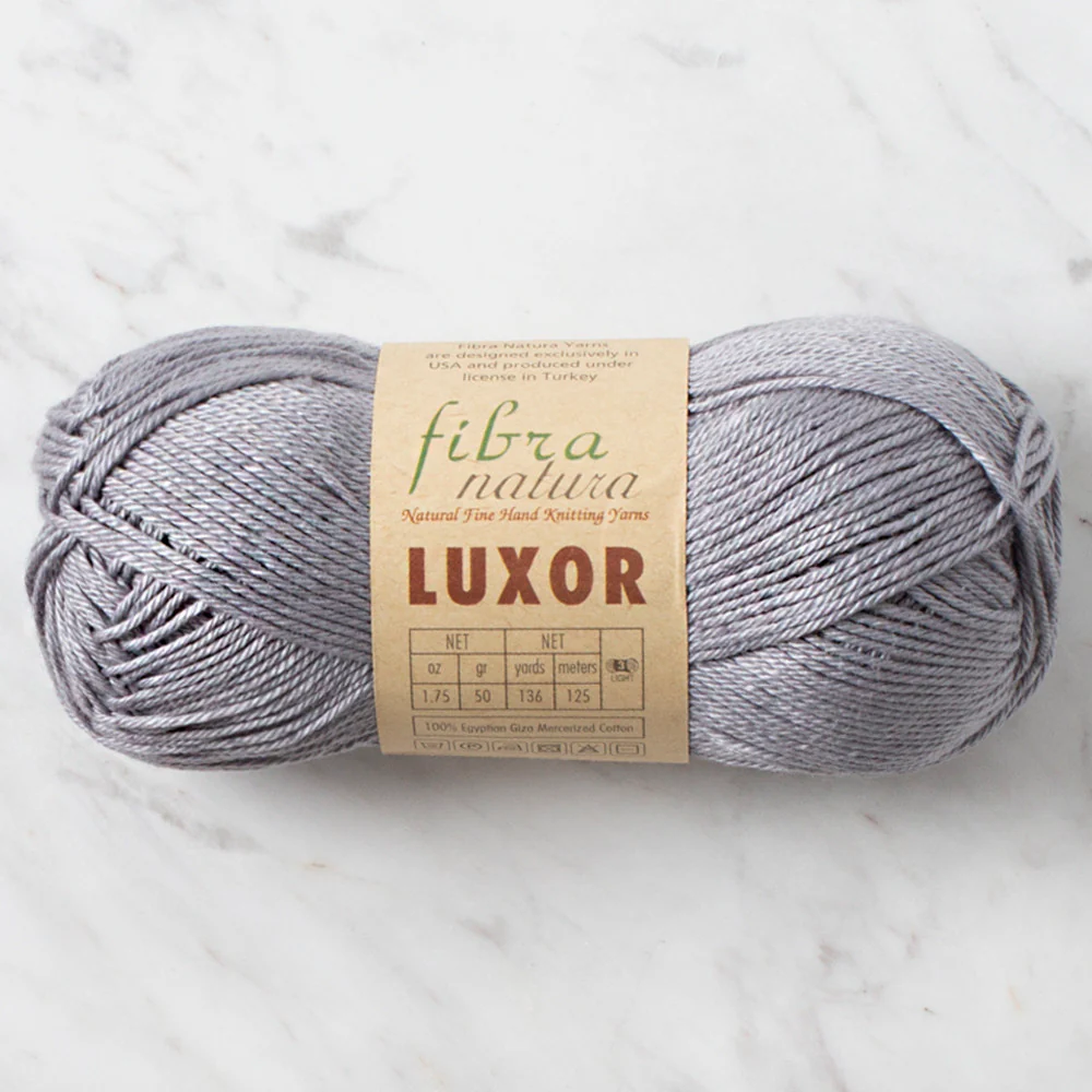 Fibra Natura Luxor Yarn, Grey - 105-35