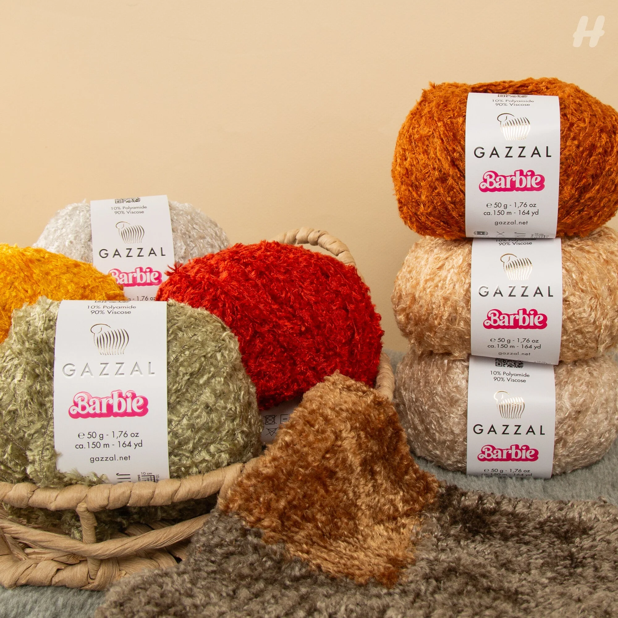 Gazzal Barbie Hand Knitting Yarn Cream - 10714 - Image 3