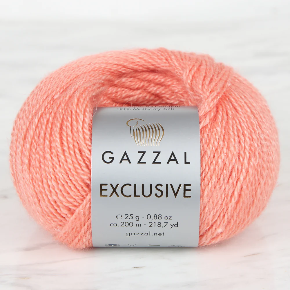 Gazzal Exclusive Hand Knitting Yarn, Orange - 9905