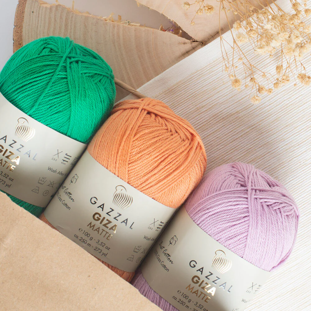 Gazzal Giza Matte Yarn, Green - 5562 - Image 3