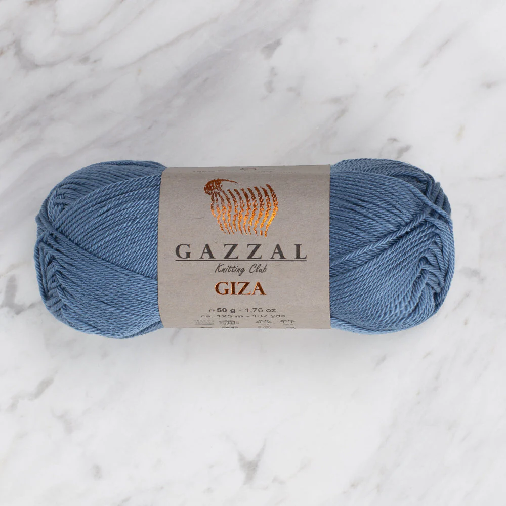Gazzal Giza Yarn, Blue - 2479