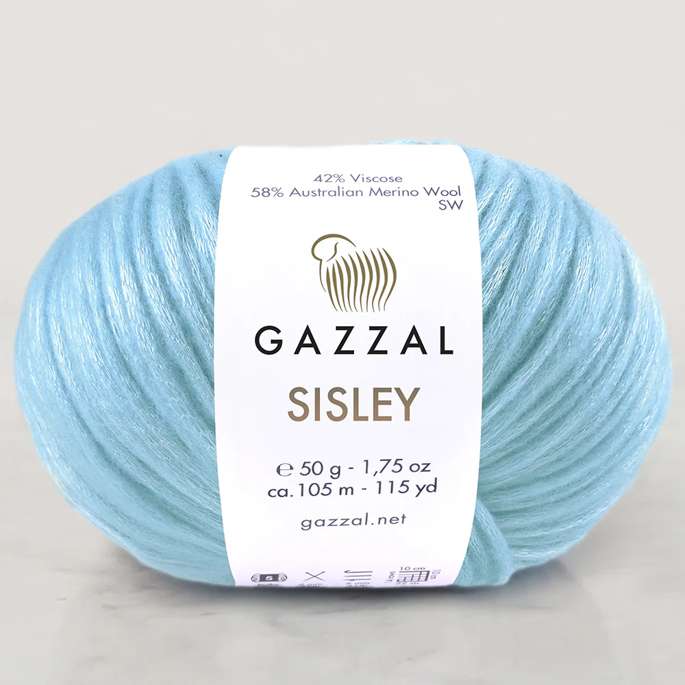 Gazzal Sisley Hand Knitting Yarn, Blue-5719