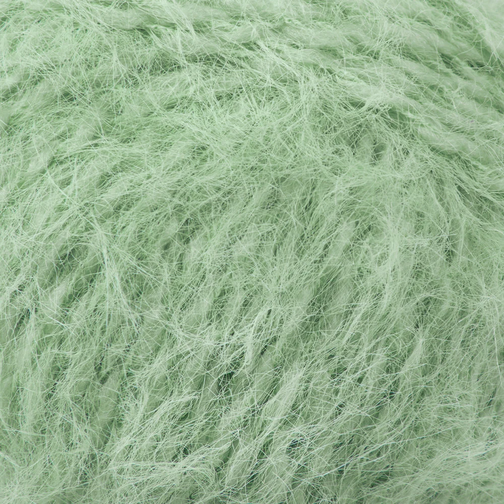 Gazzal Teddy Hand Knitting Yarn, Green - 6555 - Image 2
