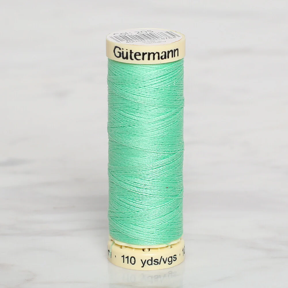 Gütermann Sewing Thread, 100m, Green - 205