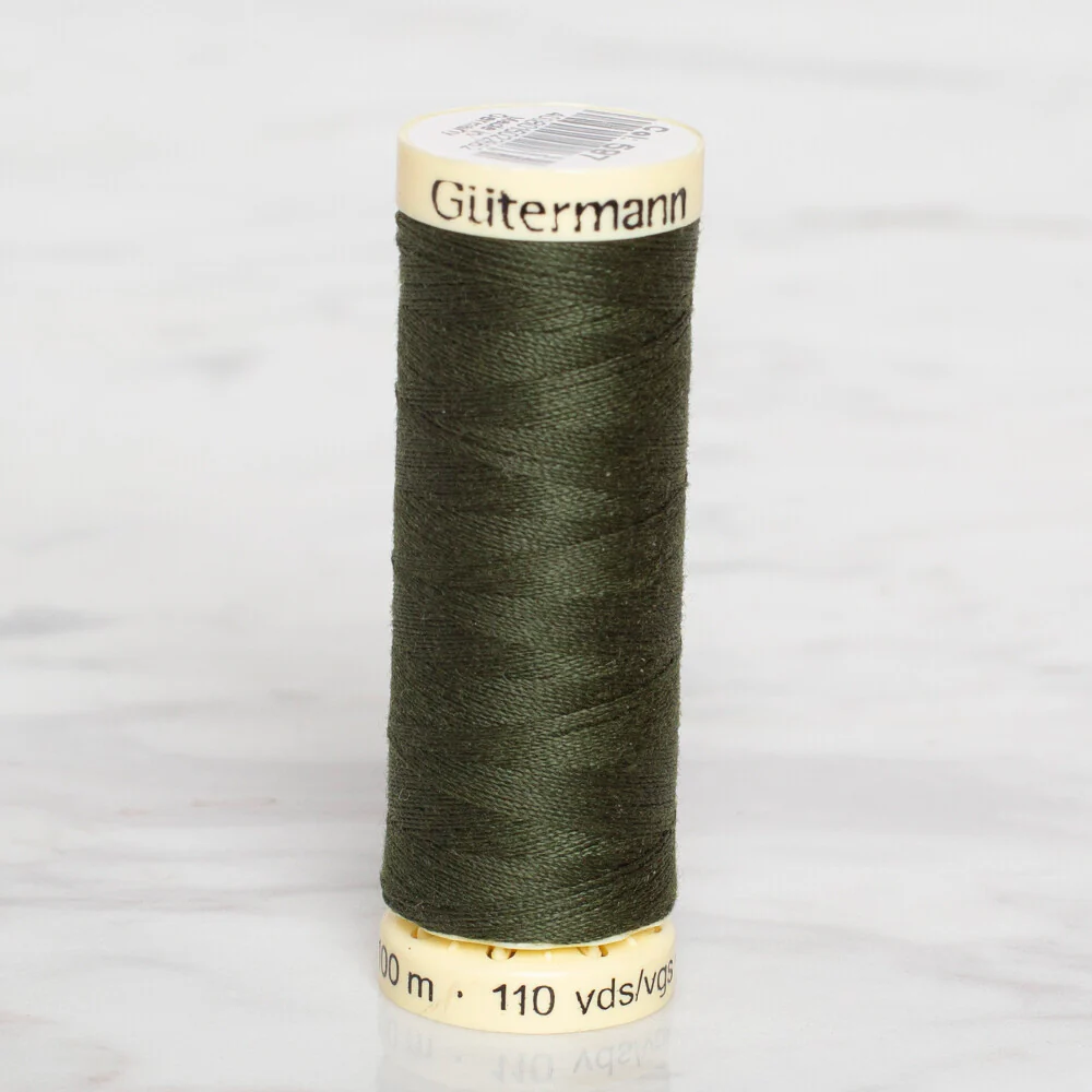 Gütermann Sewing Thread, 100m, Navy Green - 597