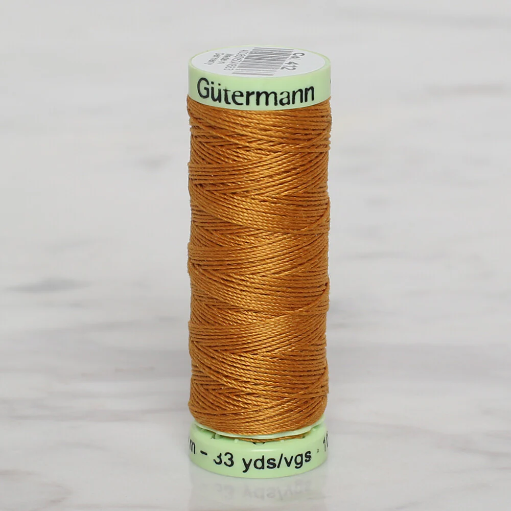 Gütermann Sewing Thread, 30m, Mustard - 412