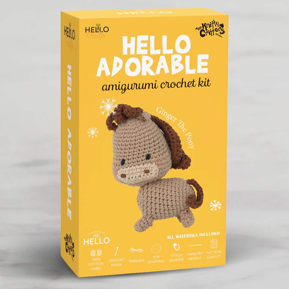 Hello Adorable Amigurumi Kit - Ginger The Pony - KC885