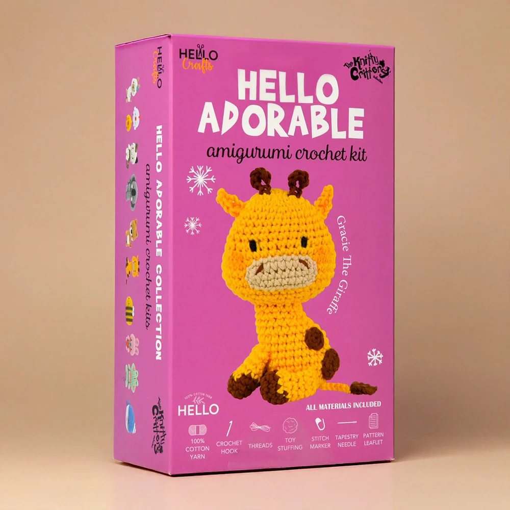 Hello Adorable Amigurumi Kit - Gracie The Giraffe - KC977 - Image 5