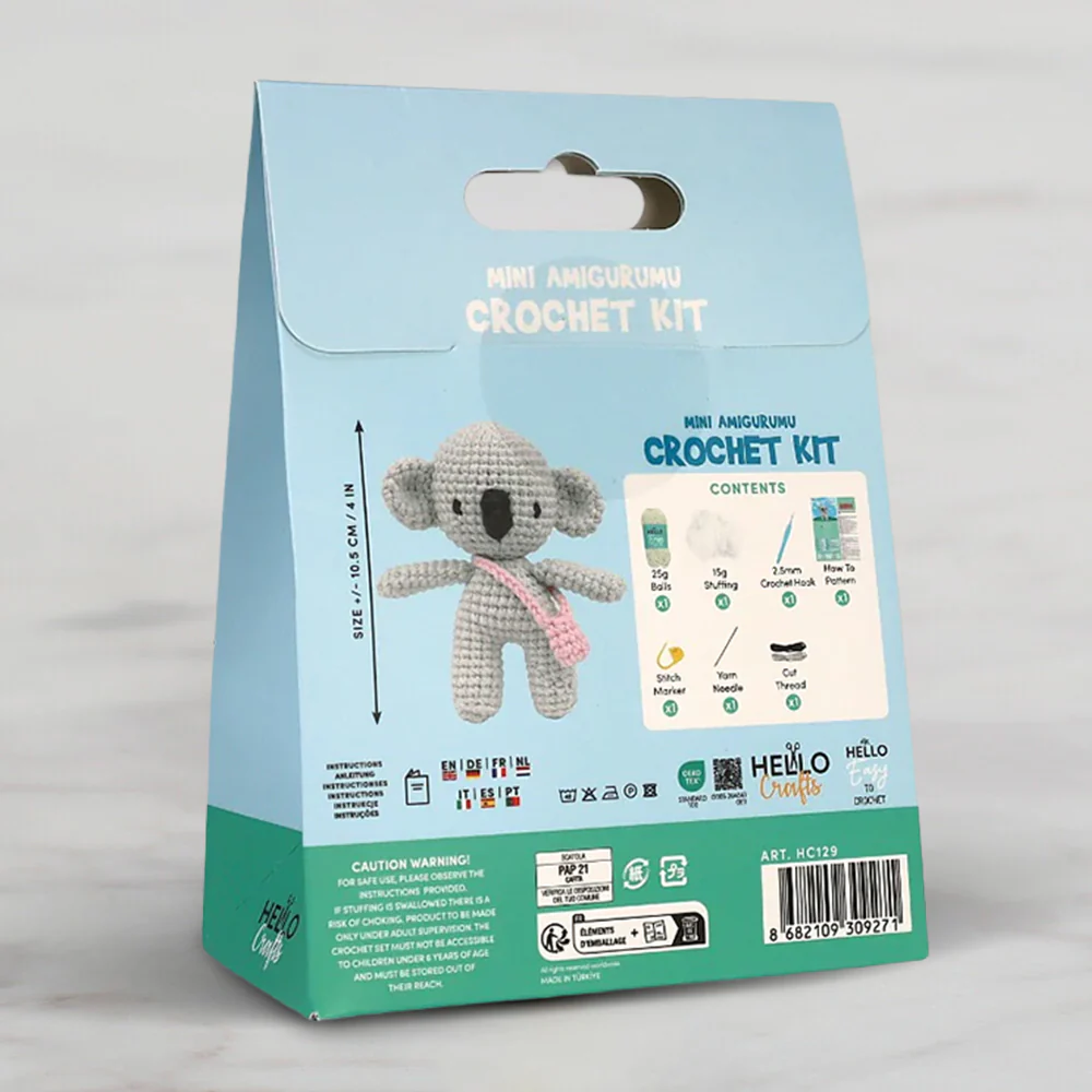 Hello Crafts Crochet Mini Amigurumi Kit - Ozzy - HC129 - Image 3