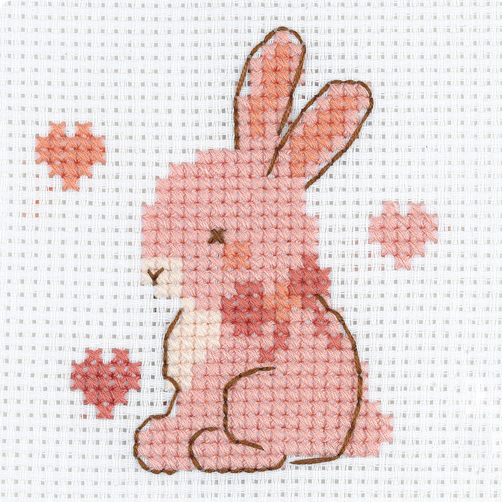 Hello Crafts Cross Stitch Kit Cute Rabbit - HC554 - Image 2