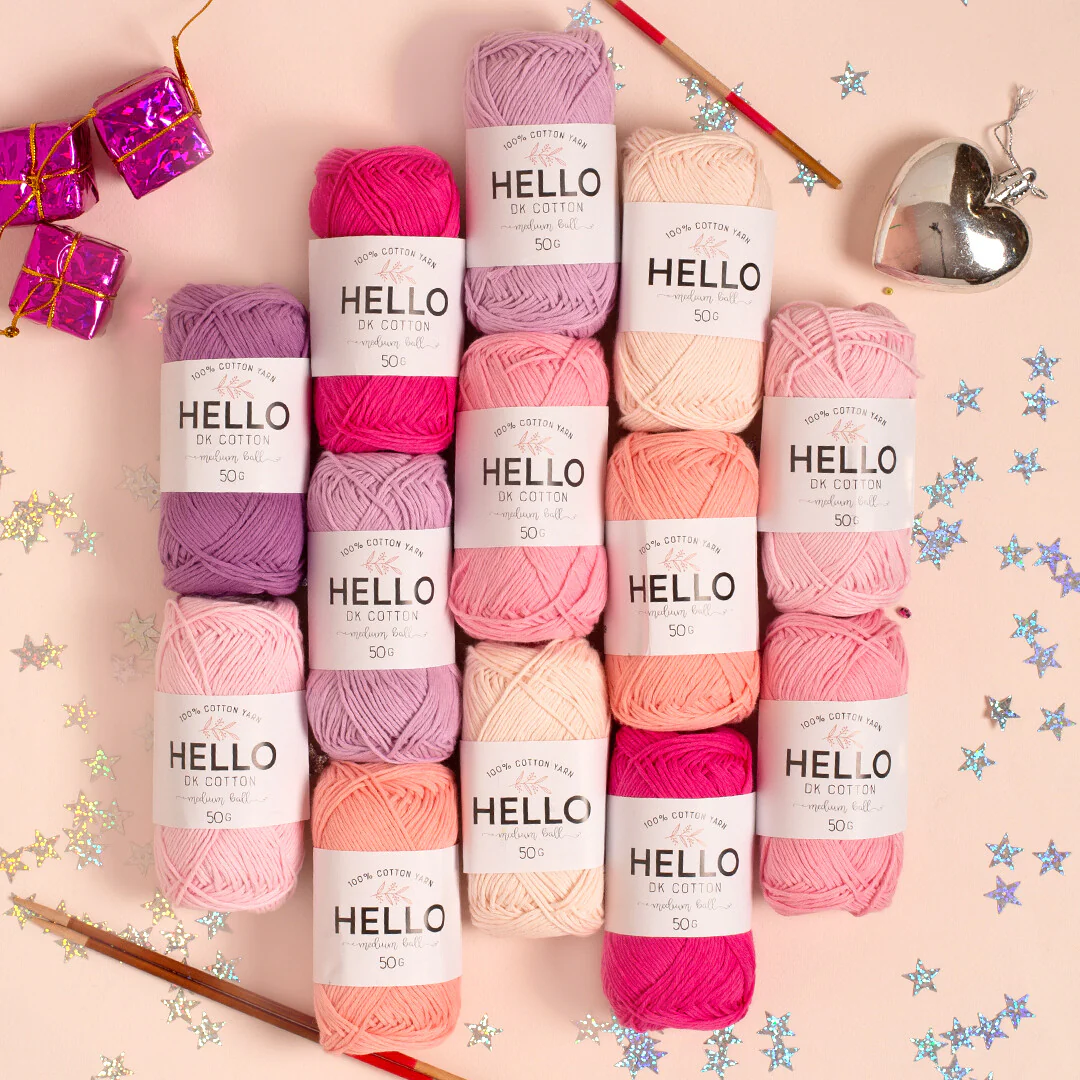 Hello Knitting Yarn, Light Pink - 101 - Image 3