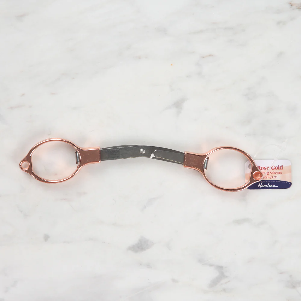 Hemline Foldable Eyeglasses Scissors Bronze - 353 - Image 2