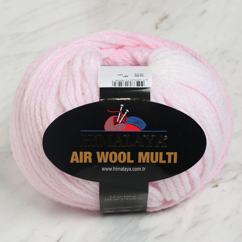 Himalaya Air Wool Multi Yarn, Variegated Color - 76124