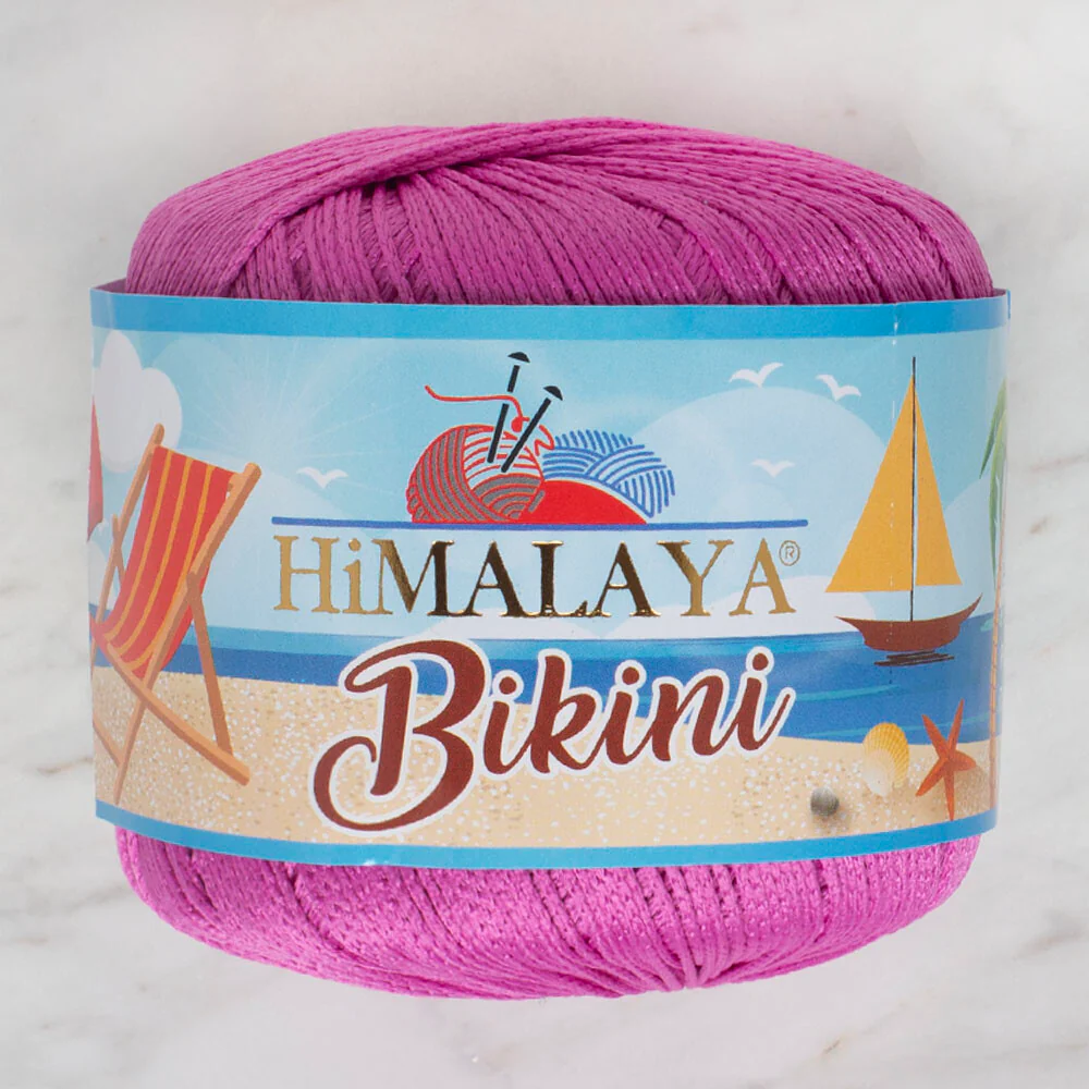 Himalaya Bikini Knitting Yarn, Dark Pink - 80604